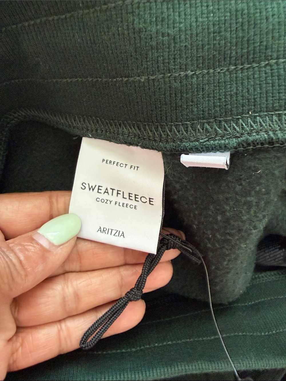 Aritzia Women’s Dark Green Drawstring Sweatpants - Picture 8 of 10
